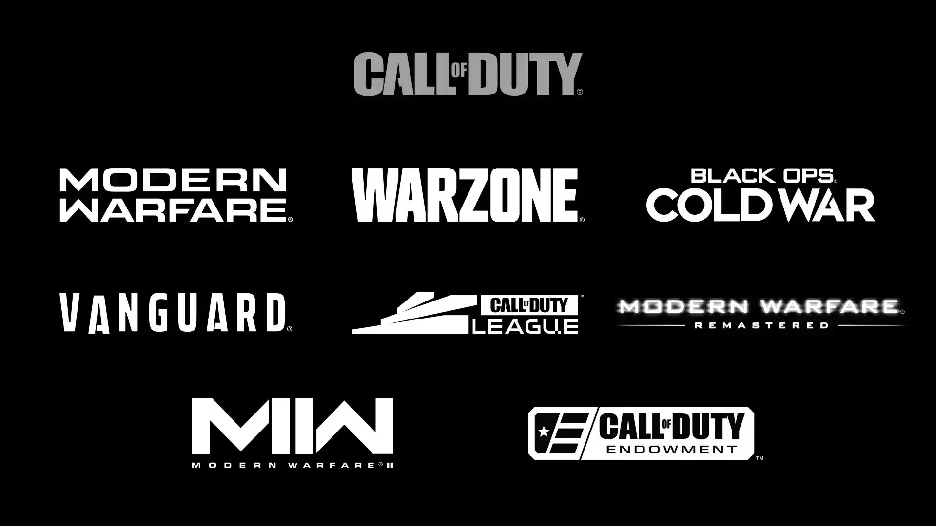 Call of Duty Game Logos