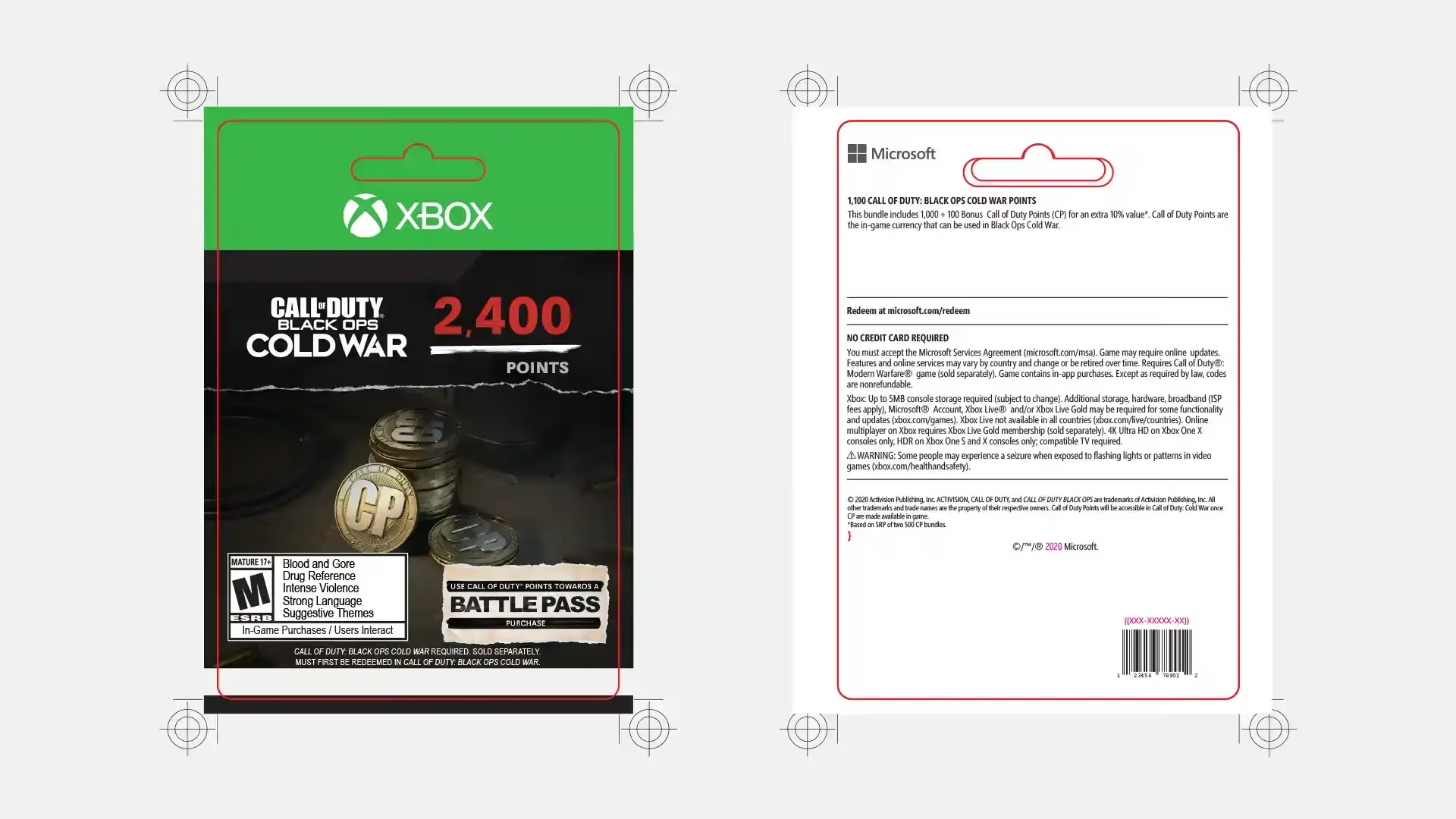 Call of Duty Points Xbox Card