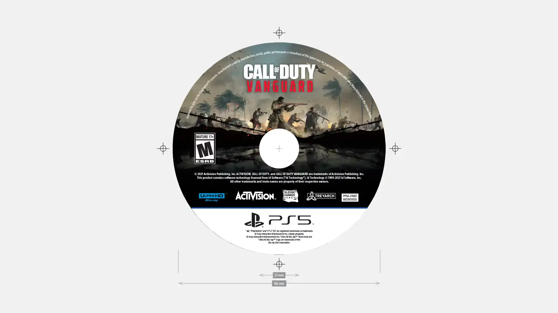 Call of Duty game disc artwork